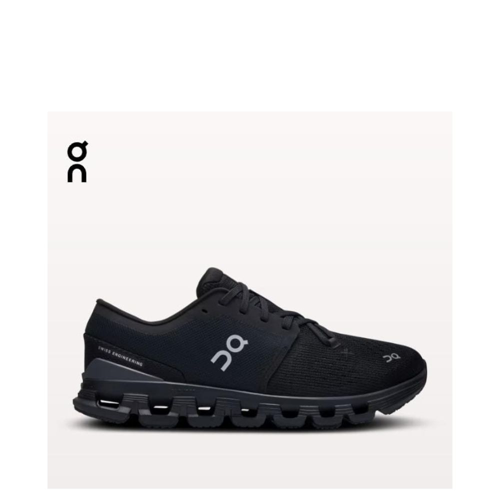 ON CLOUD X 4 BLACK/ECLIPSE MEN RUNNING SHOES 